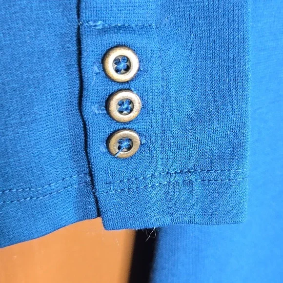 Old Navy-Blue pullover fitted dress with 3/4 sleeves Sz XS NWT - Picture 6 of 9